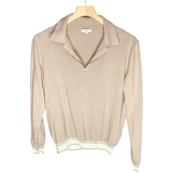 Reiss 1/4 Zip Pullover Polo Jumper Sweater - Picture 1 of 11